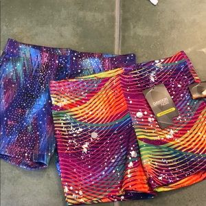 Danskin Now Performance shorts 2 pairs size 7-8